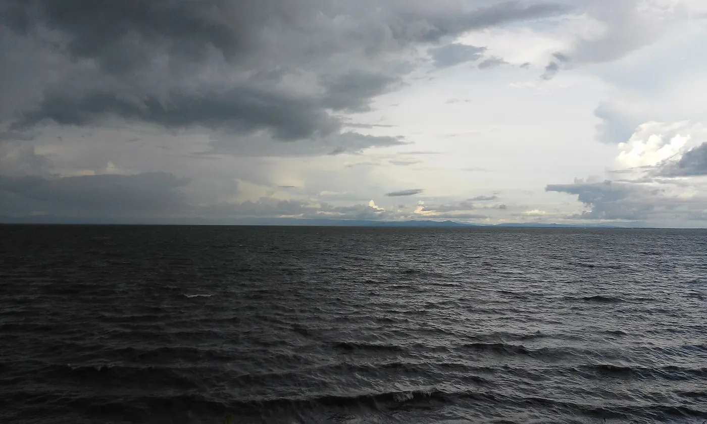 Dramatic clouds over Lake Managua after rain